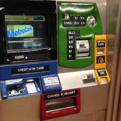 A New York subway ticket machine.